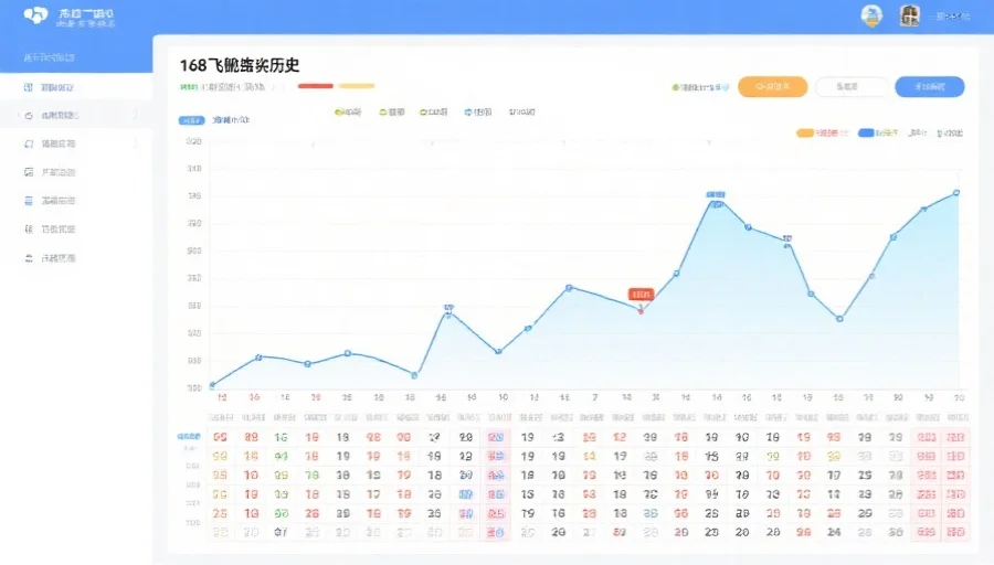 一张简洁清晰的走势图界面,突出显示168飞艇开奖历史的数据变化与冷热号码分布